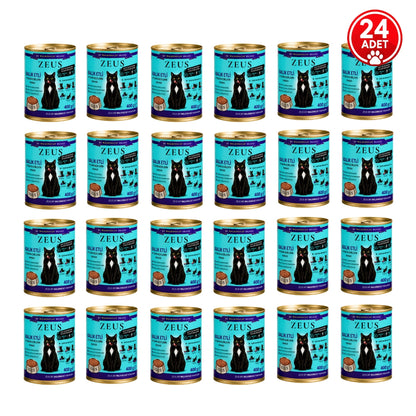 Balık Etli ZEUS Yetişkin Kedi Yaş Maması 400g