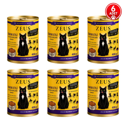 Tavuk Etli ZEUS Yetişkin Kedi Yaş Maması 400g