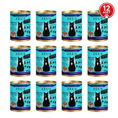 Balık Etli ZEUS Yetişkin Kedi Yaş Maması 400g